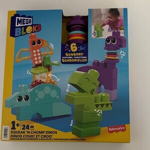 Squeak 'n Chomp Dinos - Green and Blue